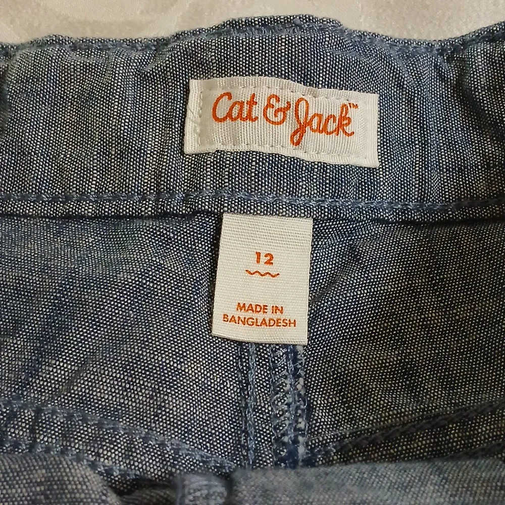 NWT Cat & Jack Flat-Front Boys Shorts Adjustable Waist 12